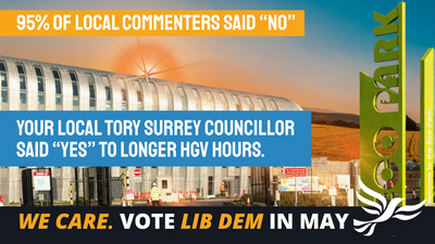 Spelthorne Liberal Democrats Eco Park HGV extended hours