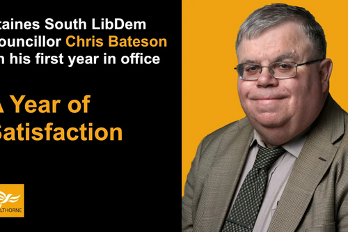 Spelthorne Liberal Democrat Councillor Chris Bateson