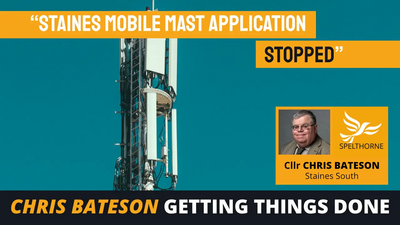 Staines Mobile Mast Application Stopped - Spelthorne LibDems