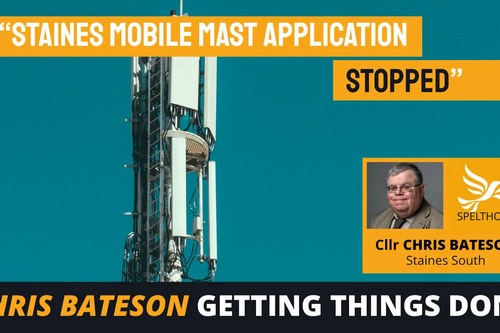 Staines Mobile Mast Application Stopped - Spelthorne LibDems