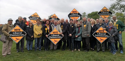 Spelthorne group photo with Vince Cable