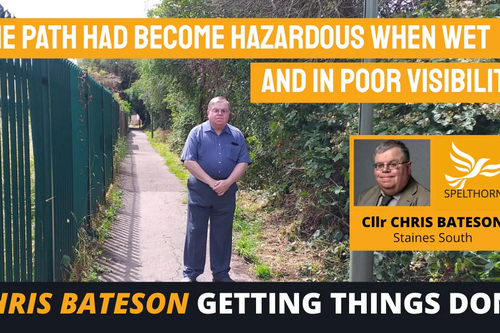 Spelthorne Liberal Democrats Staines South path cleared