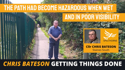 Spelthorne Liberal Democrats Staines South path cleared