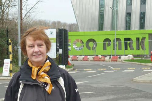 Cllr Sandra Dunn at the Eco Park