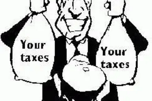 Cashbags Graphic (Your taxes)