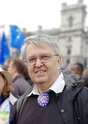 Lawrence Nichols at the people's vote march