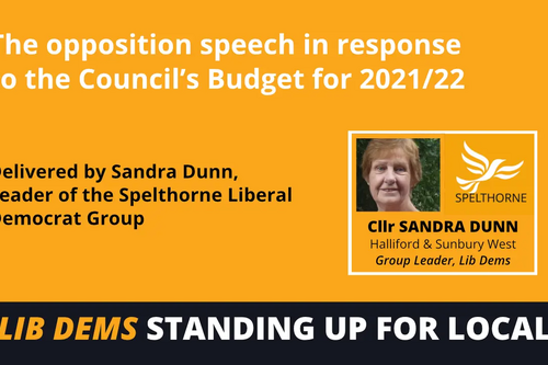 Spelthorne Liberal Democrats Council Budget Response 2021/22