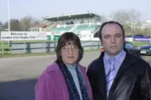 Mark Chapman and Caroline Nichols at London Irish