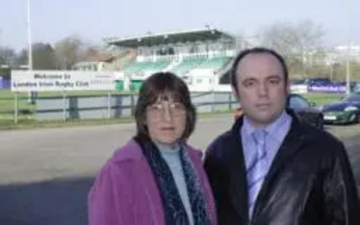 Mark Chapman and Caroline Nichols at London Irish