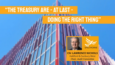 Spelthorne Liberal Democrats Treasury reaction to Council borrowing