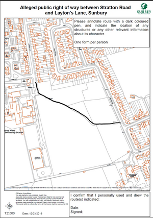 Stratton Road Plan