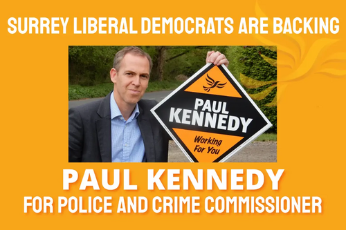 Spelthorne Liberal Democrats Paul Kennedy Police and Crime Commissioner Candidate