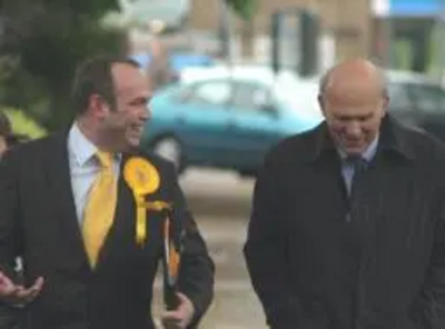 Mark Chapman with Vince Cable