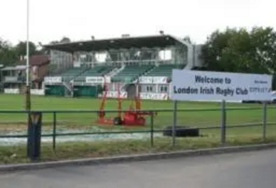 London Irish rugby stand