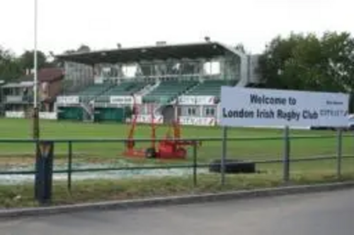 London Irish rugby stand