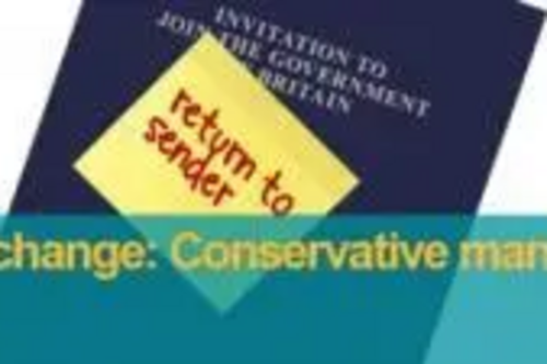 Tory manifesto - fake change