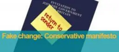 Tory manifesto - fake change