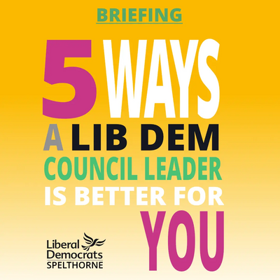 Spelthorne Liberal Democrats 5 ways a Lib Dem leader is better for you